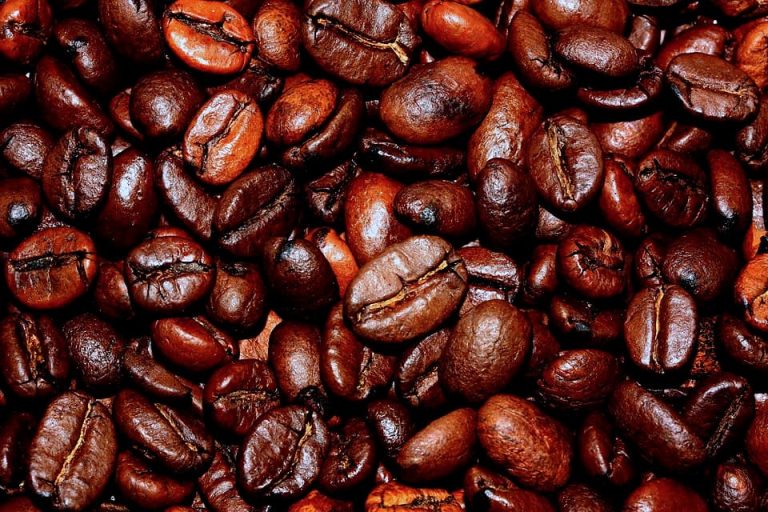 Coffee beans, close up