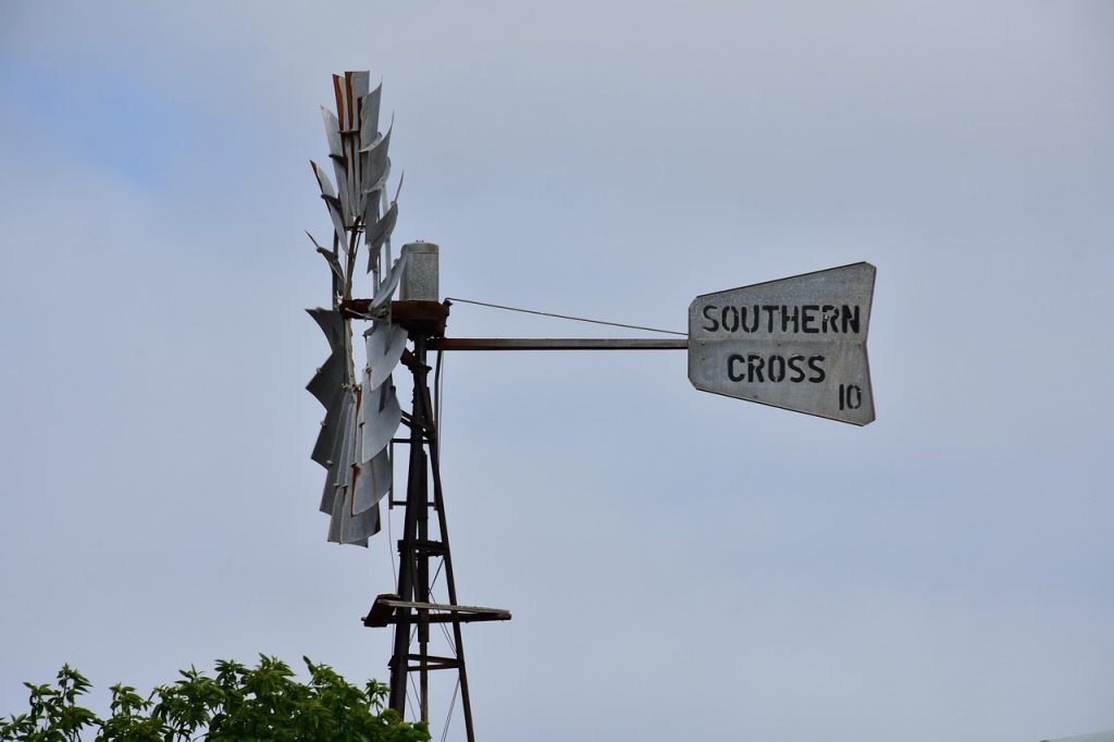Windmill in Australian outback